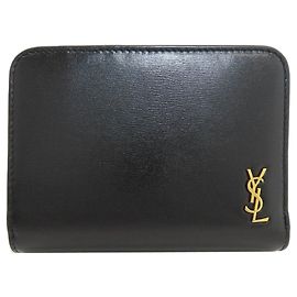 Cartera bi-fold Yves Saint Laurent Cassandra Negro