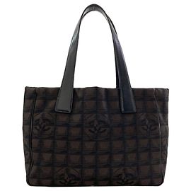 Borsa Tote Chanel New Travel Line PM Marrone scuro