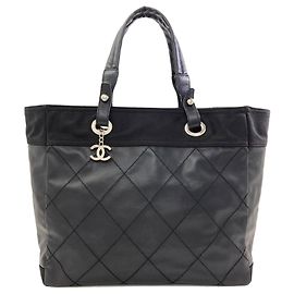 Chanel Paris Biarritz Tote Bag Black