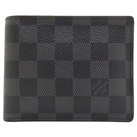 Carteira bi-fold Louis Vuitton Damier Graphite Damier ebene