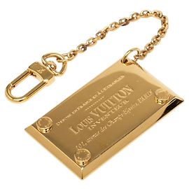 Portachiavi specchio placcato oro Louis Vuitton D'oro