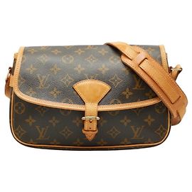 Louis Vuitton Monogram Sologne Crossbody Shoulder Bag Brown
