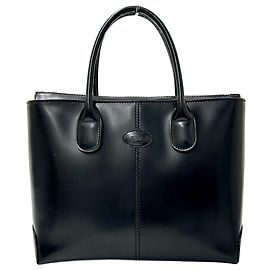 Sac à main Tod's en cuir noir Noir