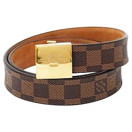 Louis Vuitton Gürtel für Herren aus Damier Canvas Braun