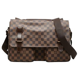 Borsa a tracolla Louis Vuitton Damier Broadway Marrone
