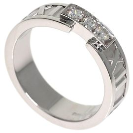 Autre Marque Tiffany & Co. Atlas 3-Diamond Ring in 18K White Gold Other