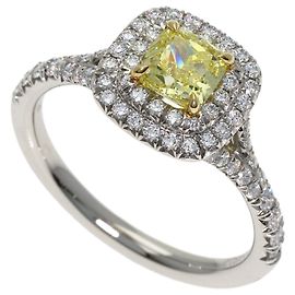 Autre Marque Anel Tiffany & Co. Soleste com Diamante Fancy Vivid Yellow Outro