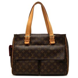 Bolsa de mão Louis Vuitton Monogram Multipli Cité Marrom