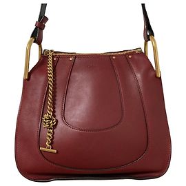 Chloé Hayley Schultertasche aus Leder Rot