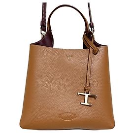 TOD'S T-Timeless Micro Leder Tote Bag Braun
