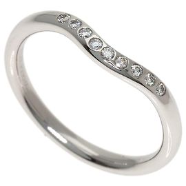 Autre Marque Anel Aliança Curva Tiffany & Co. com Diamantes Outro