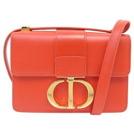 Autre Marque NOVA BOLSA DE MÃO DIOR MICRO 30 MONTAIGNE EM COURO BOX LARANJA BOLSA DE TIRACOLO Laranja