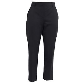 Theory Cropped-Hose aus schwarzer Wolle Schwarz