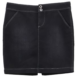 Armani Exchange Minirock aus schwarzer Baumwolle Schwarz