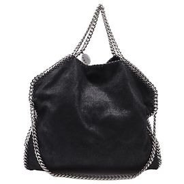 Stella Mc Cartney Sac cabas Stella Mccartney Falabella Fold-Over en Shaggy Deer noir Noir