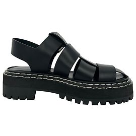 Sandali Lug Proenza Schouler in pelle nera Nero