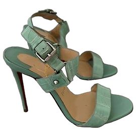 Christian Louboutin Sova alligator vert – taille 37 Autre