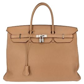 Hermès Hermes Birkin Brown Togo com Palladium Hardware 40 Camelo