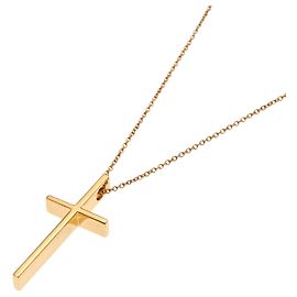 Autre Marque Collar Tiffany Metro Cross en oro rosa de 18K Otro