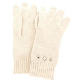 Hermès Guantes cálidos de cachemira beige Hermes Beige