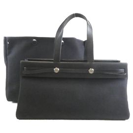 Hermès Bolsa Hermes Herbag Cabas Preto