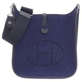 Hermès Hermes Evelyne 3 PM Shoulder Bag Black Blue