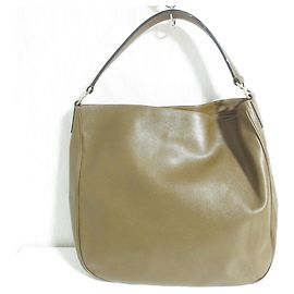 Valextra Brown Leather One-Handle Tote Bag Brown