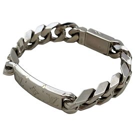 Bracciale con ciondoli argento Louis Vuitton Argento