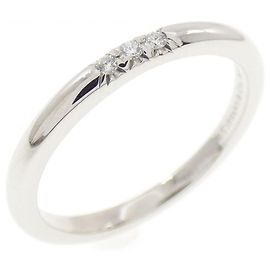 Autre Marque Anel Aliança Tiffany em Platina com Diamante Outro