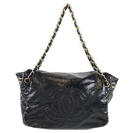 Chanel 35291 Used Shoulder Bag Black
