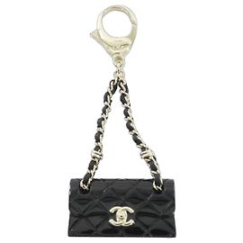 Porte-clés Chanel ABA121 Noir Doré