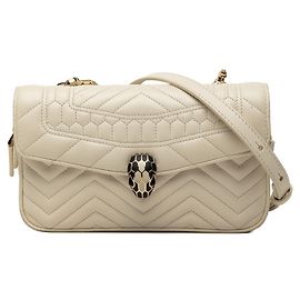 Bulgari Bolsa Tiracolo Bvlgari Serpenti Forever Branco