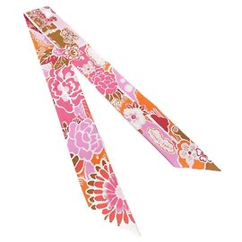 Hermès Lenço Twilly Hermes BINGATA Rosa Fuschia