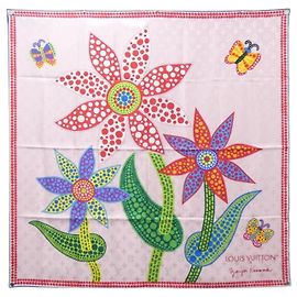 Louis Vuitton Carre Flower Seidentuch Pink