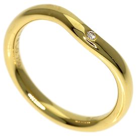 Autre Marque Bague Anneau Courbe Tiffany & Co. en Or Jaune 18K Autre