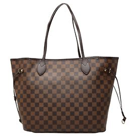 Borsa Tote Louis Vuitton Damier Neverfull MM Marrone