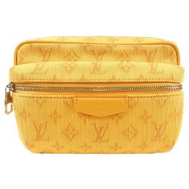 Bolsa Messenger Outdoor Louis Vuitton Monogram Denim Laranja