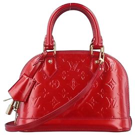 Bolso Louis Vuitton Alma BB Monogram Vernis Rojo Roja
