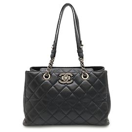Sac Chanel Boy Chanel Matelassé Coco Mark Chain Bag Noir
