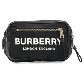 Borsa a tracolla Burberry in nylon nero Nero