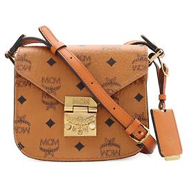 Bolsa de Ombro/Pochette MCM Glam Visetos Marrom