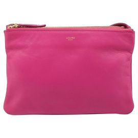 Céline Celine Trio Leather Small Rosa