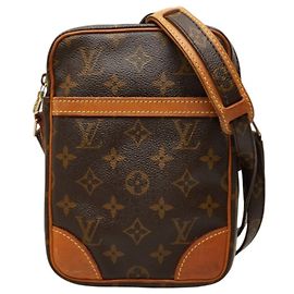 Sac bandoulière Louis Vuitton Monogram Danube Marron