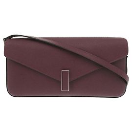 Valextra Iside 3-Wege-Schultertasche aus Leder Amarante Rot Bordeaux