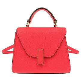 Bolsa de mão 2-Way Iside com cinto Valextra Rosa Vermelho