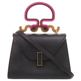 Borsa Valextra Mini Iside Toothpaste Collection Nero