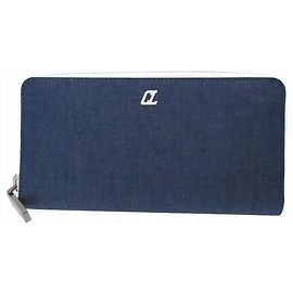 Christian Louboutin Panettone Denim Blue Long Wallet Blue