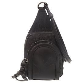 Borsa a spalla mini in pelle nera Christian Louboutin LOUBIFUNK Nero