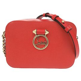 Borsa a tracolla Loubilou in pelle rossa Christian Louboutin Rosso