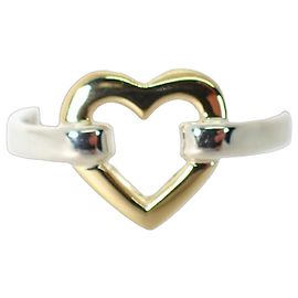 Autre Marque Bague Cœur Tiffany & Co. en Argent Sterling et Or Jaune Autre